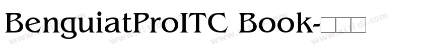 BenguiatProITC Book字体转换